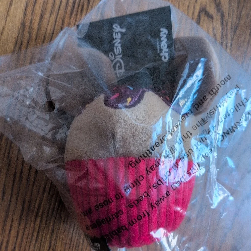 NWT Set Of 2 Squeaky Plush Dog Toys Mickey Mouse And Donald Duck Cupcake Dog Toy